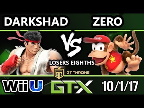 GTX 2017 Smash 4 - E2C | Darkshad (Ryu) vs TSM | ZeRo (Diddy Kong) - Wii U L.Eighths
