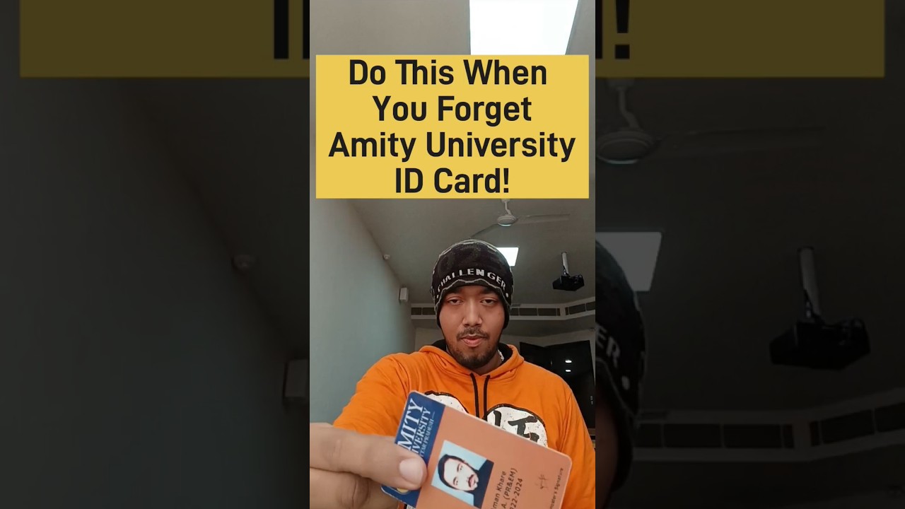 Solved The Amity University Noida ID Card Issue! #amityuniversitynoida #amity #cardtrick #shorts