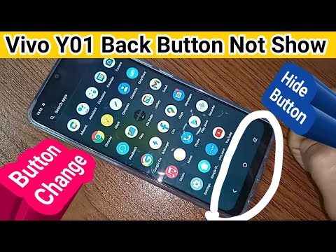 Vivo Y01 back button change setting // Button not show problem solve