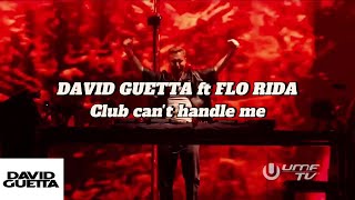 DAVID GUETTA ft FLO RIDA - Club can&#39;t handle me live performance @ ultra music festival 2024 miami
