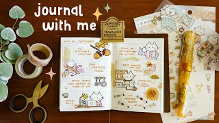 Chatty Journal With Me ✿ Passport Traveler's Notebook Weekly Spread