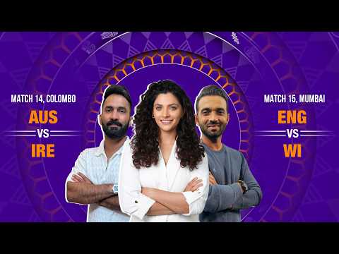 Cricbuzz Live: AUS humble IRE by 67 runs | ENG opt to bowl vs WI | T20 World Cup