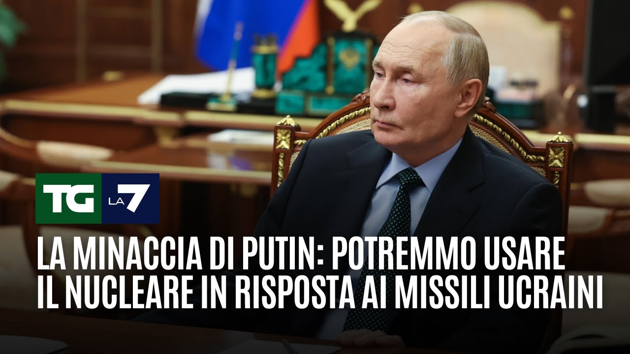 La minaccia di Putin: Potremmo usare il nucleare in risposta ai missili ucraini