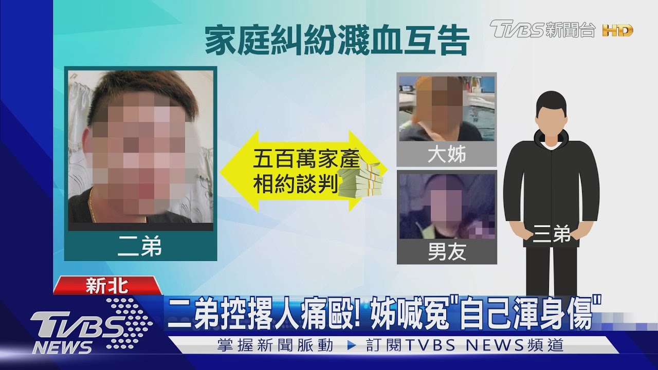 爭產濺血!疑為百萬家產 姊弟反目互毆