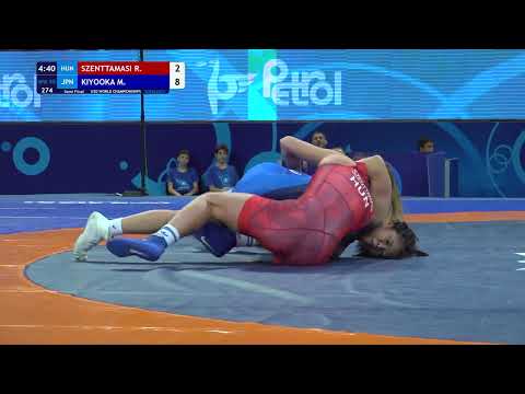 1/2 WW - 55 kg: R. SZENTTAMASI (HUN) v. M. KIYOOKA (JPN)