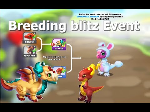 Cottontail Dragon Breeding blitz Event-Dragon Mania Legends | Dragon Dice Event | DML