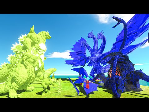 Team Green + Super Godzilla vs King Ghidorah + Team Blue - ARBS