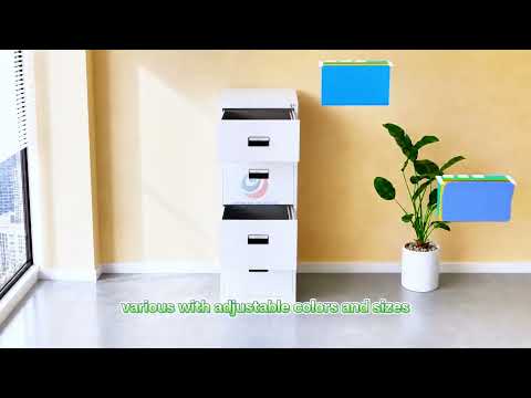 Vertical metal filing cabinet