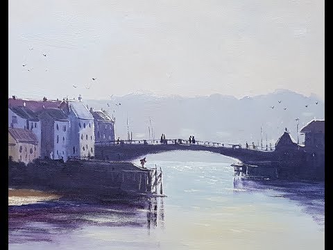 Learn To Paint TV E23 "Whitby Harbour Early Morning" Acrylic Painting Beginners Tutorial