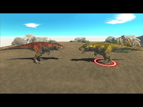 T-Rex VS Giganotosaurus - Animal Revolt Battle Simulator #arbs