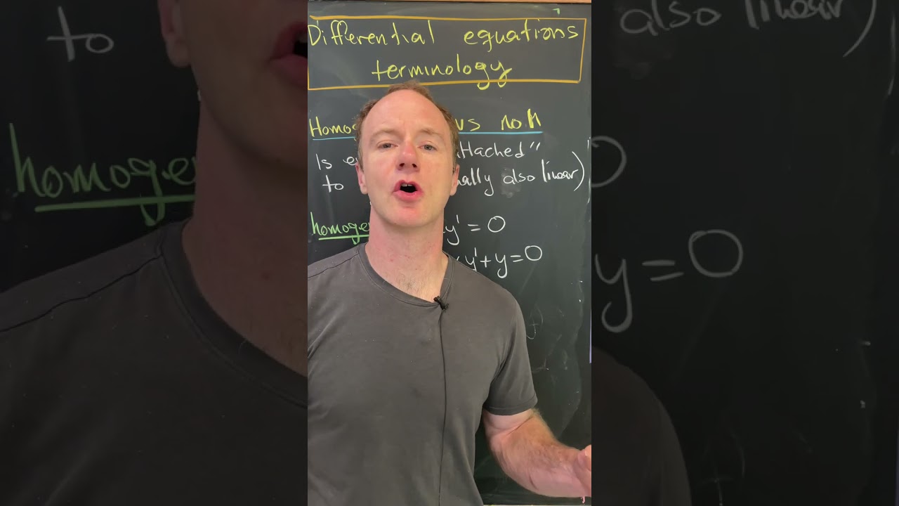 the differential equations terms you need to know.