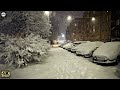 Heavy Snowfall In Helsinki Finland Night Walk In Kallio District Winter Wonderland 5 Jan 2022