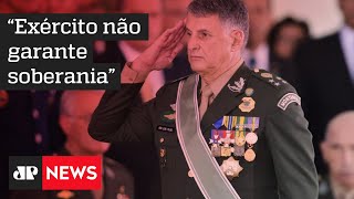 Comandante do Exército nega envolvimento em política e diz que o Exército não garante soberania