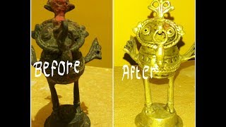 How To Clean Brass || At Home Easy Way|| Clean Brass with Household items