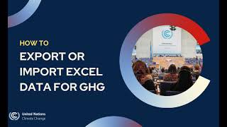 How to export or import Excel data - GHG Tool