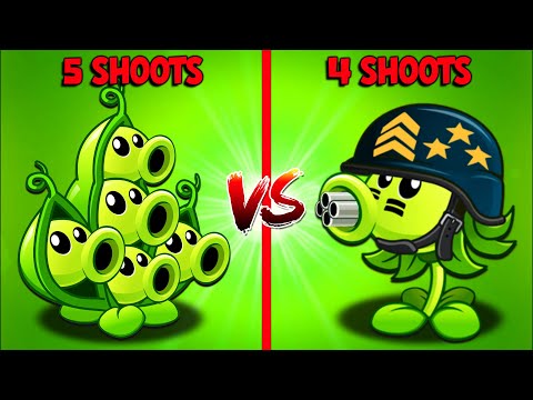 PvZ2 - MEGA GATLING PEA vs PEA POD - Who Will Win ? Plant Vs Plant.