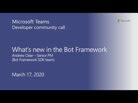 Microsoft Teams community call March 2020