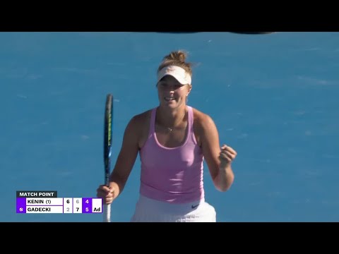 Теннис S. Kenin vs. O. Gadecki — Match Highlights