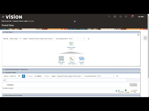 How to Open a GL Period in Oracle Fusion