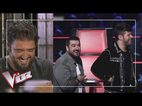 Antonio Orozco reacciona a sus momentos más divertidos con Pablo López | La Voz Antena 3 2019