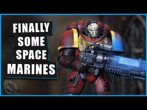 My First Space Marine in 20 Years - Painting a McFarlane Warhammer Blood Angels Primaris Hellblaster