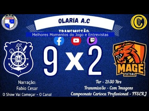Melhores Momentos Olaria 9 x 2 Magé   Campeonato Carioca Profissional FFSERJ