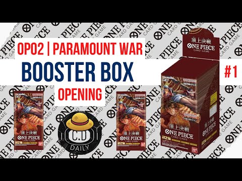 OP-02 PARAMOUNT WAR BOOSTER BOX OPENING - (OPCG) ONE PIECE CARD GAME | NO COMMENTARY