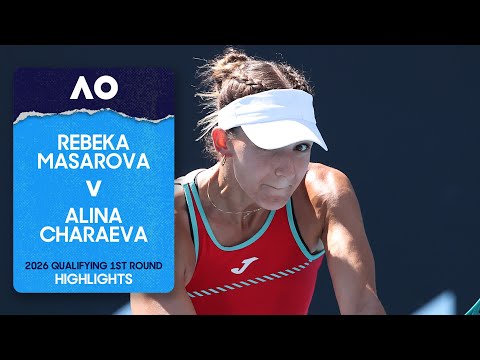Rebeka Masarova v Alina Charaeva Highlights | Australian Open 2026 Qualifying First Round