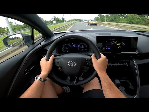 2024 Toyota C-HR Plug-in hybrid [2.0, 223 HP] POV Test drive CARiNIK (Exteriror, details, EV mode)