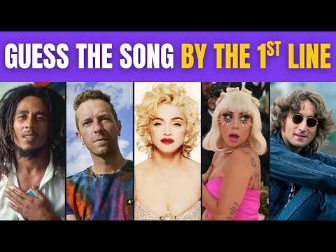 Can You Guess the Song from the First Line? | Music Quiz Challenge