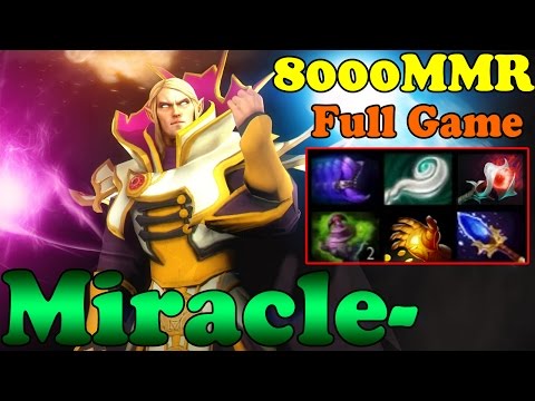 Dota 2 - Miracle- 8036MMR TOP 1 MMR IN THE WORLD Plays Invoker - Full Game - Ranked Match Gameplay