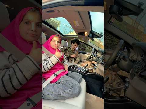 ماشا تركب السيار دون حذام الامان 😱 وصدمة الشرطي يغضب !!