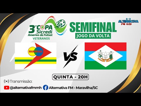 AO VIVO: MARAVILHA X SANTA TEREZINHA DO PROGRESSO | SEMIFINAL DA 3° COPA SICREDI AMERIOS DE FUTSAL