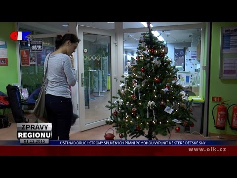 Ústí nad Orlicí: Stromy splněných přání pomohou vyplnit některé dětské sny