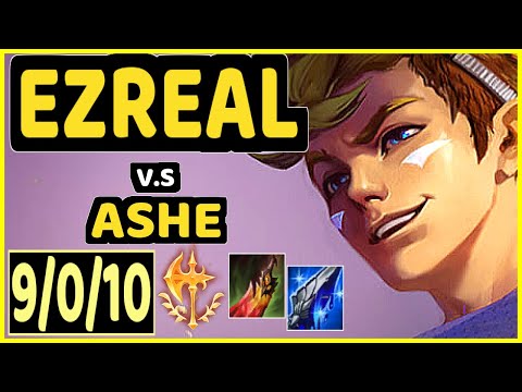 CODY SUN (EZREAL) vs ASHE - 9/0/10 KDA BOTTOM ADC GAMEPLAY - NA Ranked GRANDMASTER