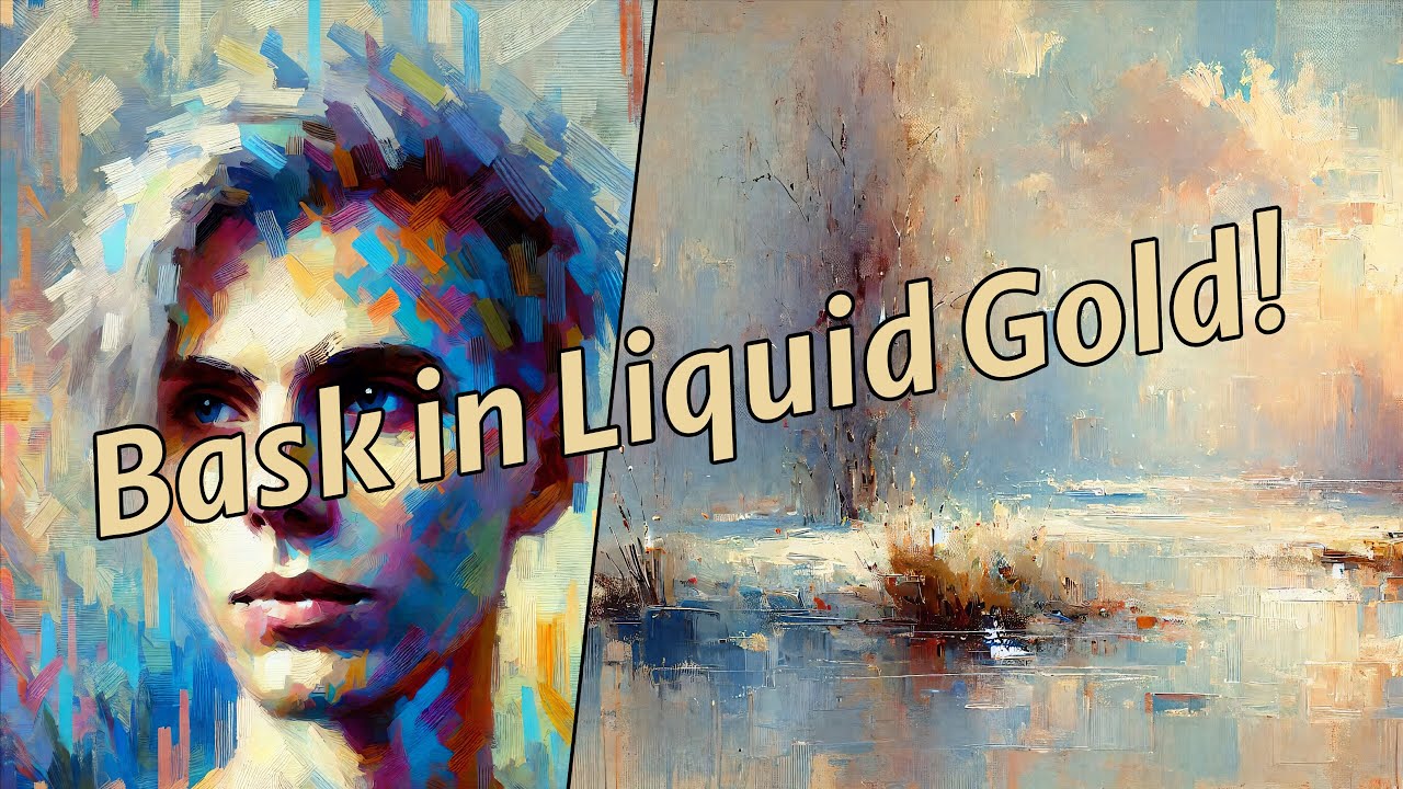 Golden Hour by the Water #painting #sophisticated #rileyquinnsutton