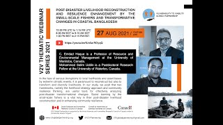 Post-disaster livelihood reconstruction and resilience enhancement by the small-scale fishers