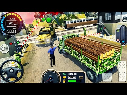 US Army Transport Truck Offroad Simulator || Cargo Vehicle Driving Mountain 3D || Android gameplay
