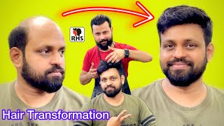 Hair Patch For Men | Natural Hairline Patch | Non Surgical Hair treatment With Rizy  | 9599858612