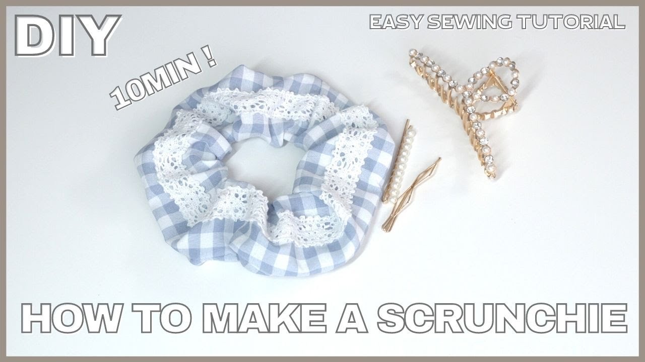 DIY | How to Make a Scrunchie | Easy Sewing Tutorial | 10min sewing | sewing gift ideas