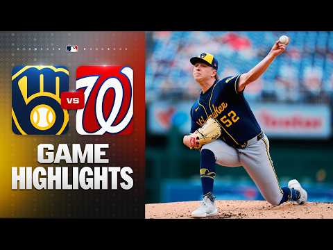 워싱턴 VS 밀워키 1:4 MLB 스포츠하이라이트