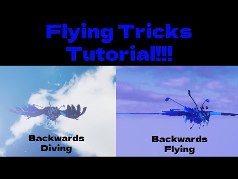 How to Fly and Dive BACKWARDS in Creatures of Sonaria! (Flying tricks tutorial with overlay)