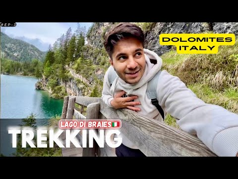 Epic Trekking in Italy Dolomites (4K) | Pragser Wildsee Italy | #Ep-3 Trekking vlog