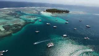 Drone Footage St. Blas Islands, Swimming Pool bay, 01/2025