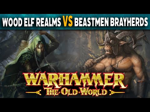 Wood Elf Realms vs Beastmen Brayherds - Warhammer The Old World Battle Report