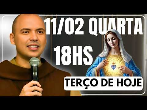 TERÇO DE HOJE 11/02/2026 - QUARTA-FEIRA  - MISTÉRIOS GLORIOSOS: SANTO TERÇO 18 HORAS