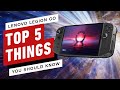 Top 5 Things to Know About the Lenovo Legion Go
