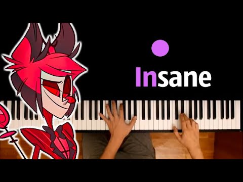 🇷🇺 "Insane" (Отель Хазбин) НА РУССКОМ | Песня Аластора ● караоке | PIANO_KARAOKE ● ᴴᴰ + НОТЫ