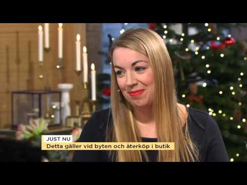 Konsumentrådgivaren: Det gäller när du vill byta julklappar - Nyhetsmorgon (TV4)