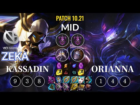 VG Zeka Kassadin vs Orianna Mid - KR Patch 10.21